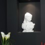 Statua raffigurante viso di donna in Marmo Bianco Carrara Montecchi marmmi e graniti Castelnuovo