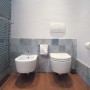 Boiserie mosaico in Quarzite Azul Macaubas  spazzolato Montecchi marmi e graniti Modena