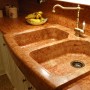 Lavello monolite due lavelli in Marmo Rosso Verona Montecchi marmi e graniti Modena